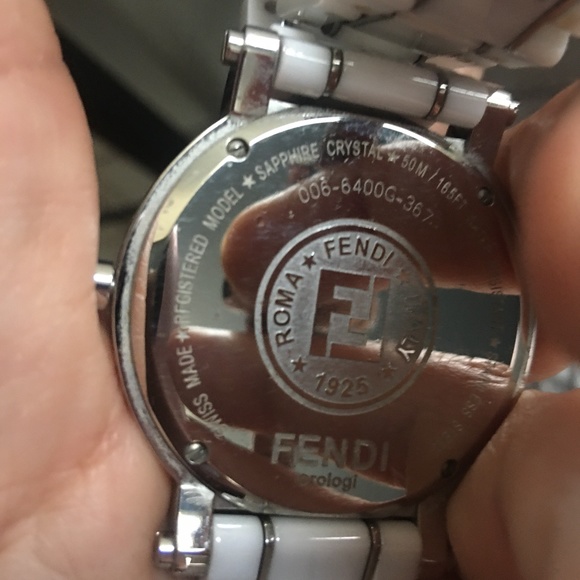 FENDI ceramic white watch